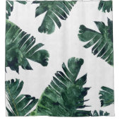 バナナ離れ水彩 シャワーカーテン (正面)