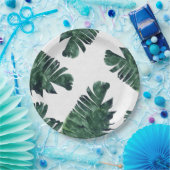 バナナ離れ水彩 ペーパープレート (パーティー)