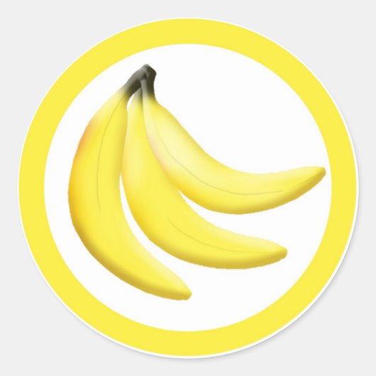 バナナ風味サークルシール ラウンドシール (正面)