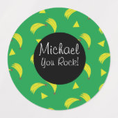 バナナ食品ミックス弁当箱 ラベル (デザイン1)