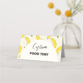 バナナ食品ラベル プレイスカード (正面)