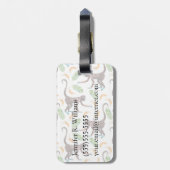 バナナ|のモノグラムをごまかしている甘い猿 ラゲッジタグ (裏面縦)