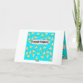 バナナ・アニパーソナライズされたメ誕生日カード カード (裏面)