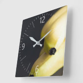 バナナ スクエア壁時計 (傾斜)