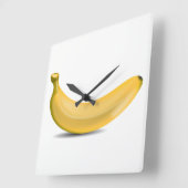 バナナ スクエア壁時計 (傾斜)