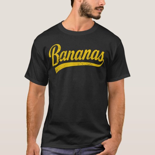 バナナ スクール スポーツ ファネーム 気質 名前 デザイン フー Tシャツ (正面)