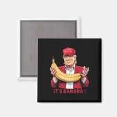 バナナ(スケール)スターシップ・トランプおもしろい・ティー0 マグネット (正面/裏面)