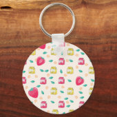 バナナ&ストロベリーミルク キーホルダー (正面)