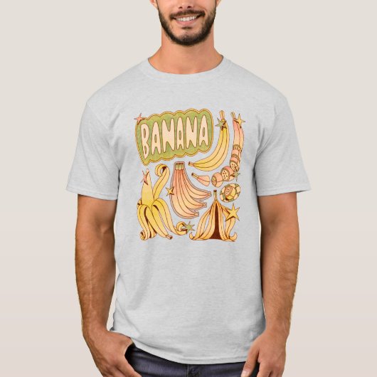 バナナ / バナナのイラスト Tシャツ (正面)