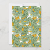 バナナ バナナ トロピカル バースデー テーマ 招待状 (裏面)