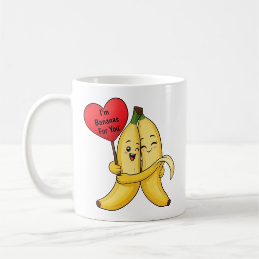 バナナ バレンタインデー コーヒーマグカップ (左)