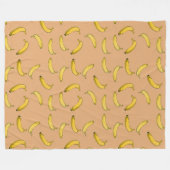 バナナ フリースブランケット (正面(横))