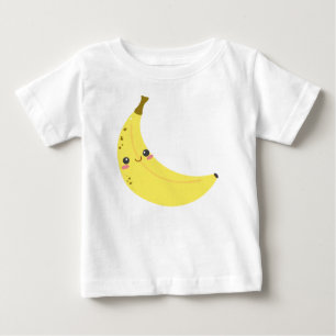 バナナ、フルーツ、黄色 ベビーTシャツ