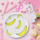 バナナ ペーパープレート (パーティー)