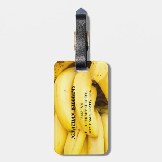 バナナ ラゲッジタグ (裏面縦)