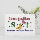バナナ・リパブリック（腐敗した政治体制の国） 招待状 (スタンド正面)