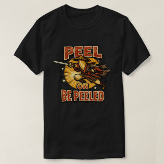 バナナ・ローニン - むかないとむかれる ヴィンテージヒーロー Tシャツ