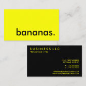 バナナ。 名刺 (正面/裏面)