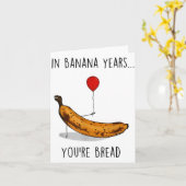 バナナ 年 あなたは パン 面白い バナナ ラバー さ カード (黄色い花)