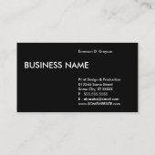 バナナ（紋章の）フラ・ダ・リ 名刺 (裏面)