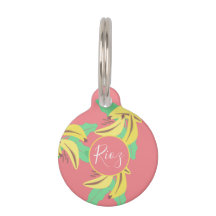 バナナ 緑の模様 ピンク 緑