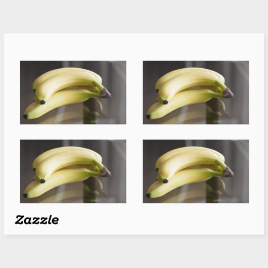 バナナ 長方形シール (シート)