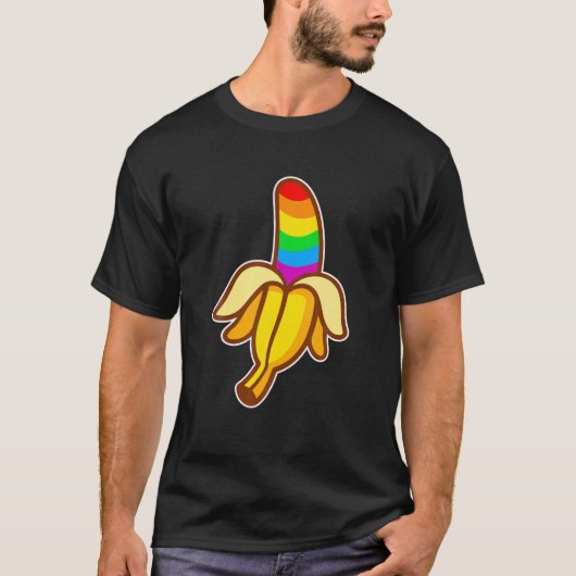 バナナ – LGBTQ Tシャツ (正面)