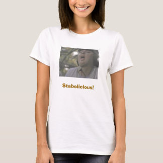 バナナ、Staboliciousを持つ脂肪質の女性! Tシャツ