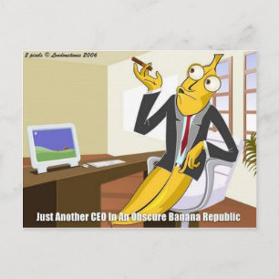 バナナCEO ふざけた カートゥーン グッズ ポストカード