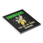 バナニガンのアートクールバ間抜けナ ノートパッド (アングル)