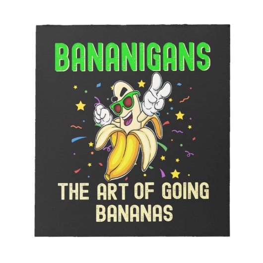 バナニガンのアートクールバ間抜けナ ノートパッド (正面)