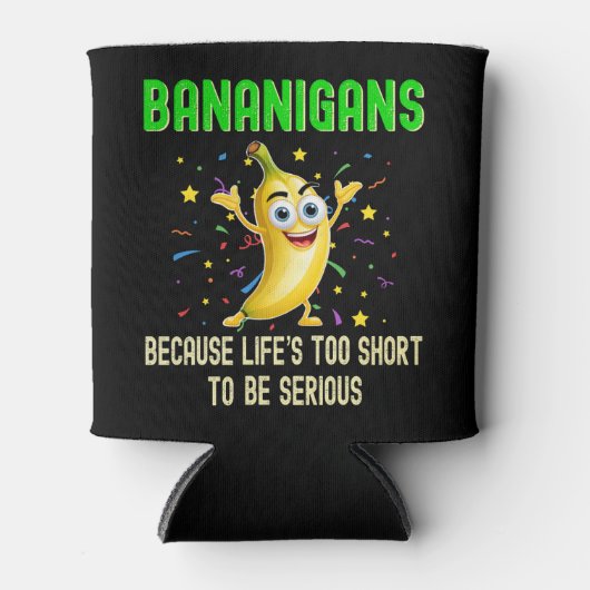 バナニガンス、ゴーバナナ、ユーモアのあるパーティーフルーツ 缶クーラー (正面)