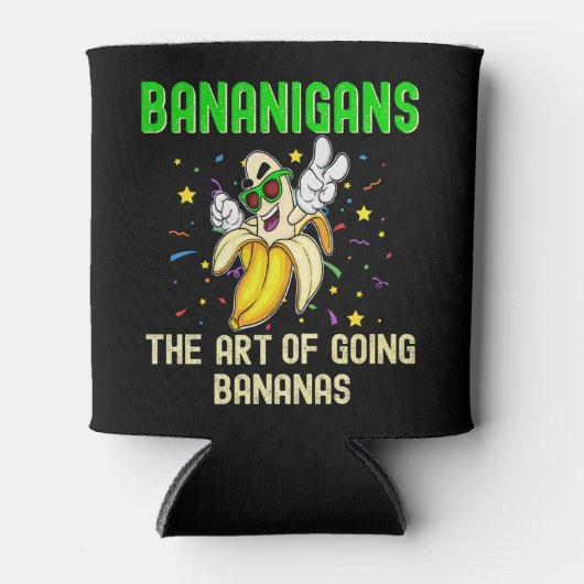 バナニガンズイエローフルーツおもしろいへ 缶クーラー (正面)