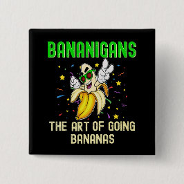 バナニガンズゴーバナナスフルーツクールサングラス 缶バッジ