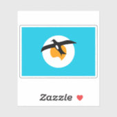 バナバン州旗，ミクロネシア，オセアニア シール (シート)