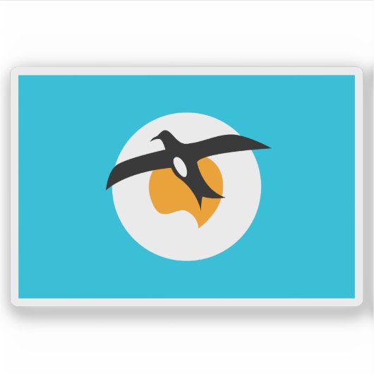 バナバン州旗，ミクロネシア，オセアニア シール (正面)