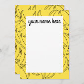 バナパーソナライズされたス・ノテカード サンキューカード (正面/裏面)