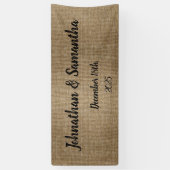 バナパーソナライズされたー素朴なラップ自然パターン 横断幕 (縦)