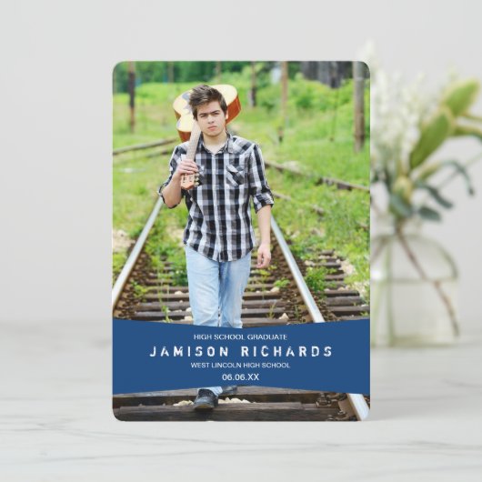 バナモダンーグラードパーティの招待状王室の/青 招待状 (スタンド正面)