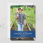 バナモダンーグラードパーティの招待状王室の/青 招待状 (正面)