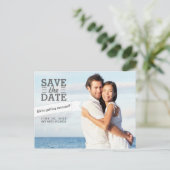 バナモダンー日付の写真の結婚ポストカードを保存 案内ポストカード (スタンド正面)