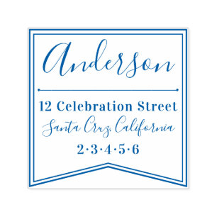 バナモダンー  ファミリカスタムー名差出人住所 セルフインキングスタンプ