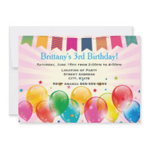 バナーとバルーンのピンクの誕生日パーティー