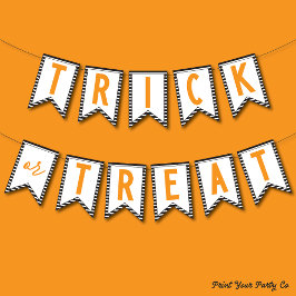 バナーのトリックまたは処理 バンティングフラッグ