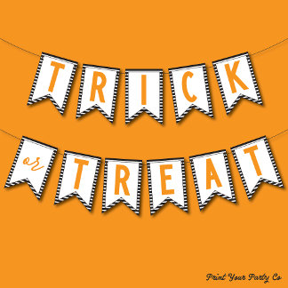 バナーのトリックまたは処理 バンティングフラッグ