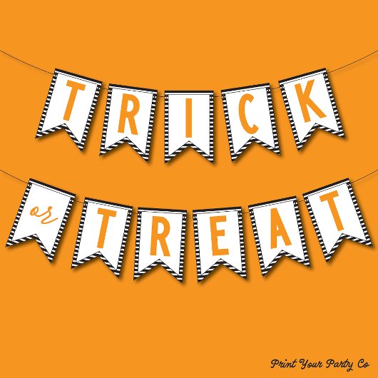 バナーのトリックまたは処理 バンティングフラッグ