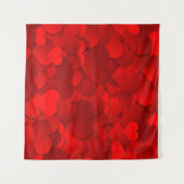 バナーのハートの質感 ハート タペストリー (正面(横))