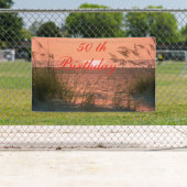 バナーのパーソナライズ, 50誕生日,ビーチの日の出 横断幕 (インサイチュ)