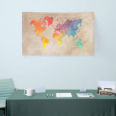 バナーのワールドマップ#map 横断幕 (トレードショー)