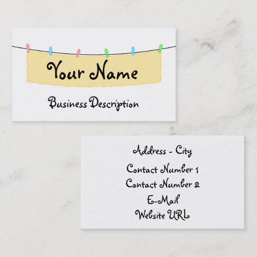 バナーの名刺 名刺 (正面/裏面)